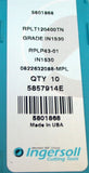 Lot of 10 New Ingersoll Carbide Tin Coated Milling Inserts RPLT120400TN IN1530