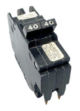 Federal Pacific NC240 2 Pole Circuit Breaker 40/40A 120/240VAC 1 PH Plug-In
