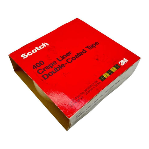 Lot of (3) 3M Scotch 400 Crepe Liner Double-Coated Tape