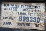 Square D 999330 3 Pole Circuit Breaker 30A 600V