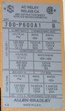 7 ALLEN BRADLEY CONTROL RELAYS 10 AMP MODEL 700P600A1