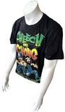 Cheech And Chong Get It Legal Graphic Black Short Sleeve Shirt Size Large