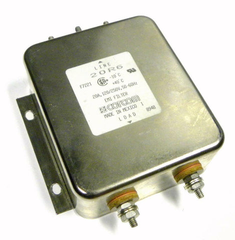 CORCOM EMI FILTER 20R6 20 AMPS 115/250 VAC