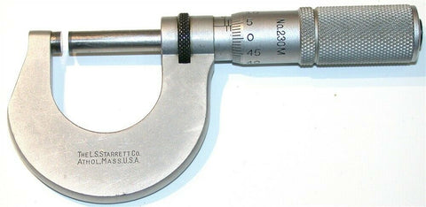 Starrett .001 mm Micrometers Mics 0 To 25MM Model V230MXRL CALIBRATED