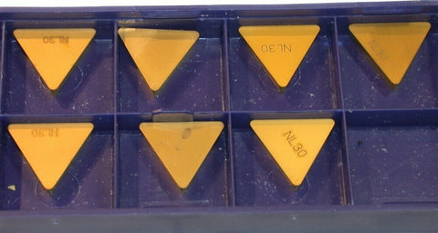 Lot of 7 New Stellram Indexable Turning Carbide Tin Coated Inserts TPG433A NL30