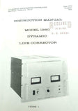 California Instruments Corp. Model 1360 Dynamic Line Corrector Instruciton Manua