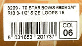 Brizzolari Premium 3-1/2" Light Blue Star Gift Bow 3/4" Ribbon 15 Loop 70 Count