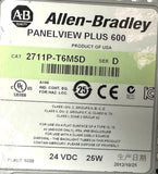 Allen Bradley 2711P-T6M5D Panelview Plus 600 Interface Panel Ser D