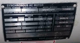 Kato Reliance Electric  4P1-0488  D234860002  Synchronous AC Motor 40 HP 208 VAC