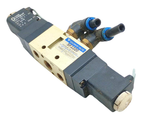 YPC SF2220 Solenoid Valve 5-Port 1/4"NPT 1-10BAR 24VDC 1.5-8KGF/CM²