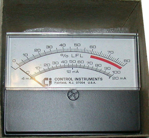 New Control Instruments  MTR028  Percentage Panel Meter 0-80 %
