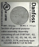 DanfossEV220B Solenoid Valve 1-1/2in