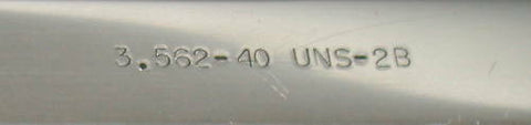 PMC INDUSTRIES THREAD GAGE PLUG 3.562-40 UNS-2B GO