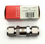 Ham-Let H-400-SS-L-1/2-1/3-PSI Stainless Steel Check Valve 3000 PSI