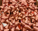 Brizzolari 3-1/2" Burgundy Red Star Gift Bow 3/4" Ribbon 15 Loop 70 Count