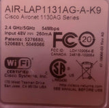 Cisco AIR-LAP1131AG-A-K9 Wireless Access Point 2.4/5GHz 54Mbps W/ Accessories