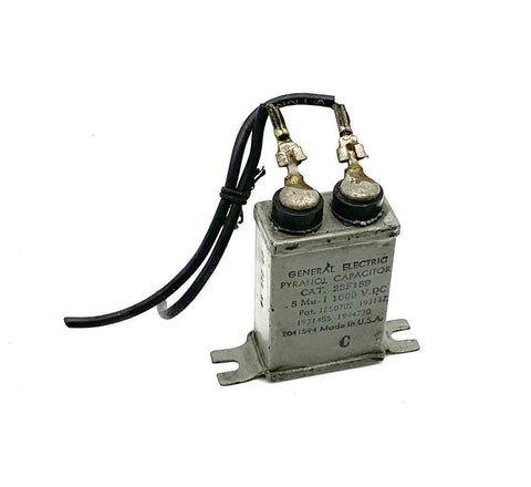 General Electric GE 23F159 Pyranol Capacitor .5 MU-F 1000 VDC (4 Available)