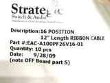 New Strategic Switch & Audio EAC-A100PF26V16-01 16 POSITION 12" RIBBON CABLE
