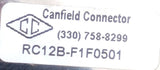 Canfield Connector RC12B-F1F0501 12mm Field Wireable Tee Connector