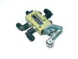 Martinair  X3 0451 02  Pneumatic Roller Lever Valve W/Fittings 10 Bar Max.
