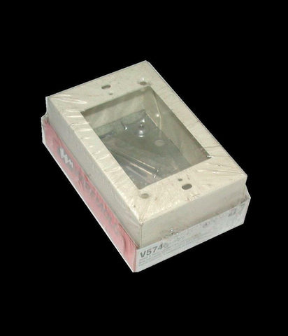 NEW WIREMOLD   V5748  DEEP IVORY SWITCH & RECEPTACLE BOX