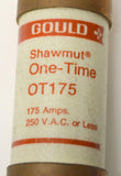 GOULD SHAWMUT  OT175  ONE-TIME FUSE 175 AMP 250 VAC