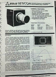 EG&G Reticon MC520/RS520 Camera/Controller System Operation Manual