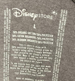 Disney Mickey Mouse Super Quality Character Gray Short Sleeve T-Shirt Size Large