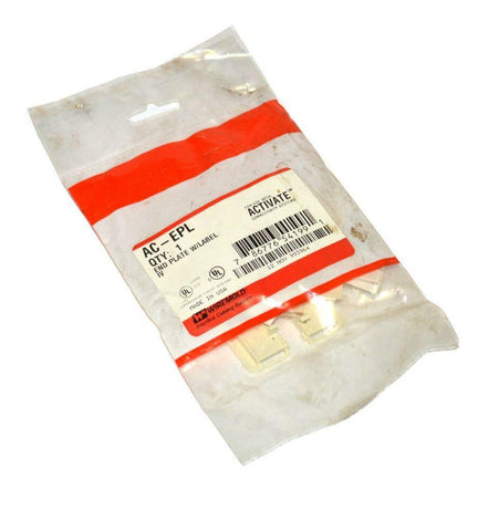 NEW INTERLINK AC-EPL END PLATE W/ LABEL IVORY