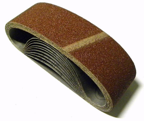 NEW HERMES ABRASIVE RB 316X OP 3" X 24" 46 GRIT BOX OF 10 SANDING BELT