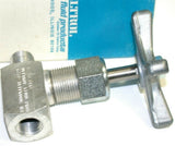 Deltrol Pneu-Trol 1/4" 10000 PSI Stainless Angle Valve S253S1