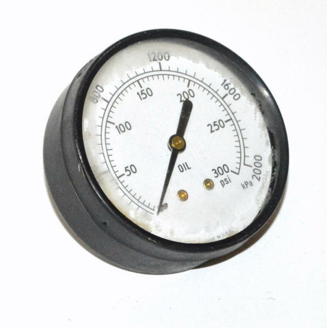 0-300 PSI 0-2000 KPA PRESSURE GAUGE 1/8" NPT BACK MOUNT