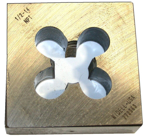 Widell Square Rethreading Die for 1/2"-14 NPT Thread 772363 Made in the USA
