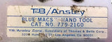 T&B Ansley 779-2100 Blue Macs Hand Crimping Tool (2 Available)