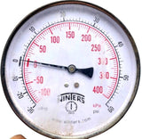 Winters 60PSI Pressure Gauge (400kPa) 1/4" NPT Bronze Tube Brass Socket