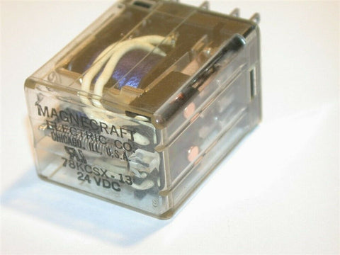UP TO 24 MAGNECRAFT 24VDC DPDT 5A RELAYS 78KCSX-13