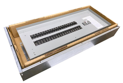 GE AQF3422AT Breaker Panelboard 225A 240V w/ AB43B Box & (42) THQB1120 Breakers