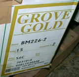New Grove Gear Gold  BM226-2  Speed Reducer Gearbox 15: 1