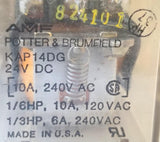 AMF Potter & Brumfield KAP14DG Relay 24VDC 10A 240VAC (Lot of 5)