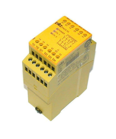 PILZ  PN0Z X3 12VAC 24VDC 3n/o 1n/c 1so  SAFETY BARRIER RELAY 120 VAC 24 VDC