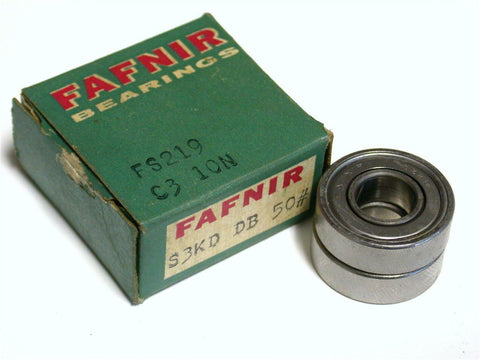 NEW IN BOX FAFNIR BALL BEARING 9.53MM X 22.23MM X 7.14MM S3KD (SET OF 2)