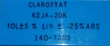 New Clarostat  62JA-20K 10-Turn 20K Ohm Potentiometer