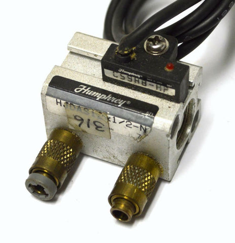 HUMPHREY HJDAS12K1/2-N VALVE WITH HUMPHREY CS9HB-HP AIR CYLINDER