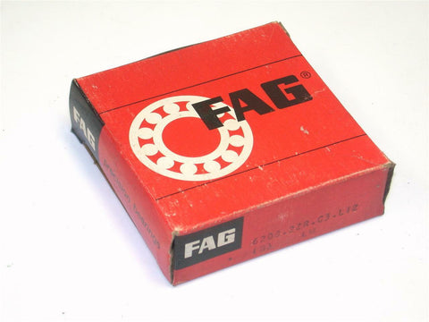 BRAND NEW IN BOX FAG BEARING 40MM X 80MM X 18MM 6208.2ZR.C3.L12 (2 AVAILABLE)
