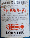 Lobster WK4164 Air Compressor Nozzle 71-85 PSI 5-6 kg/cm²