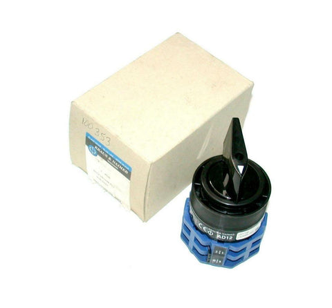 NEW KRAUS & NAIMER  AD12  ROTARY DRUM SWITCH 20 AMP 600 VAC