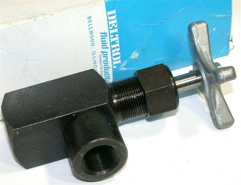 Deltrol Pneu-Trol 1/2" 10000 PSI Steel Angle Valve SM402S1 New