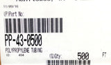 Parker Hannifin PP-43-0500 Parflex Polypropylene Tubing 1/4" O.D. 500 Ft. White