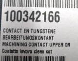 GF 100342166 Power Feed Machining Contact - Tungsten