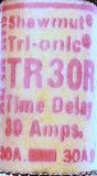 Lot of (4) Shawmut Tri-Onic TR30R Time-Delay Fuse Class RK5 30A 200VAC